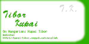 tibor kupai business card